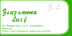 zsuzsanna luif business card